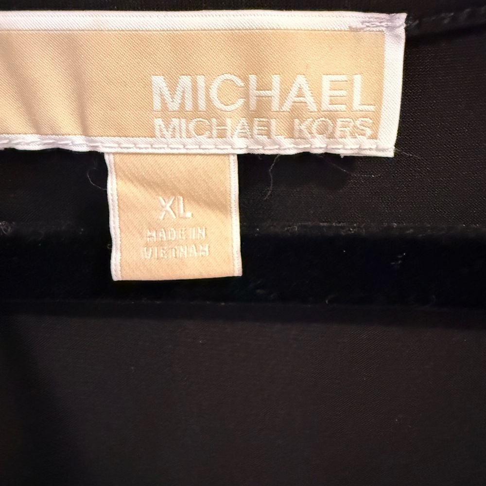 Michael Kors Black Midi Dress that you can tie in the back